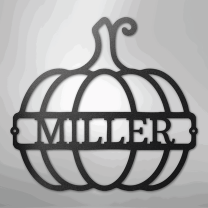 Big Pumpkin Monogram - Steel Sign - Giftinum