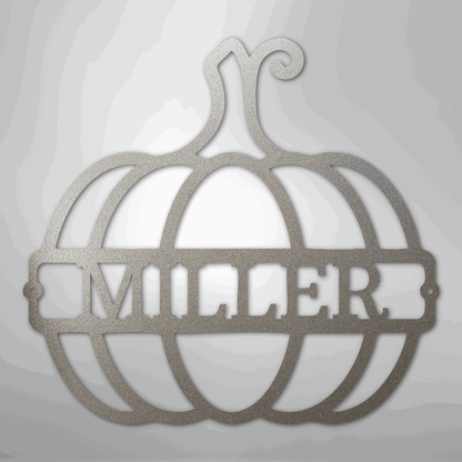 Big Pumpkin Monogram - Steel Sign - Giftinum