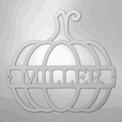 Big Pumpkin Monogram - Steel Sign - Giftinum