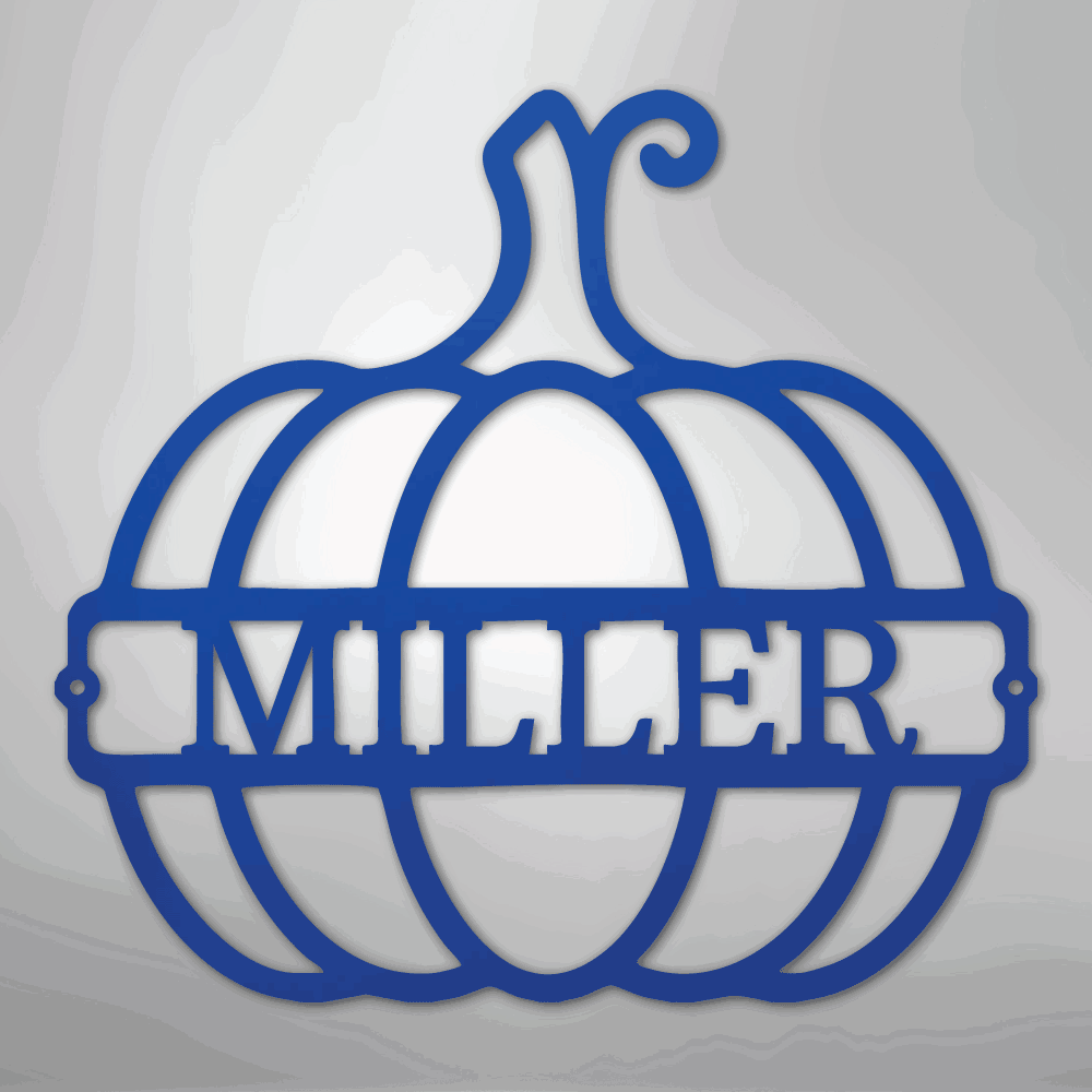 Big Pumpkin Monogram - Steel Sign - Giftinum