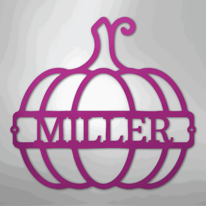 Big Pumpkin Monogram - Steel Sign - Giftinum