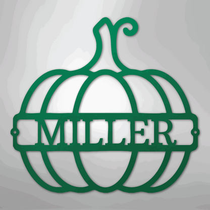 Big Pumpkin Monogram - Steel Sign - Giftinum