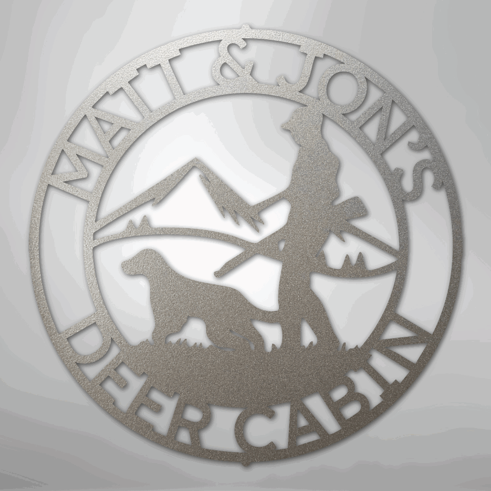 Birddog Monogram - Steel Sign - Giftinum
