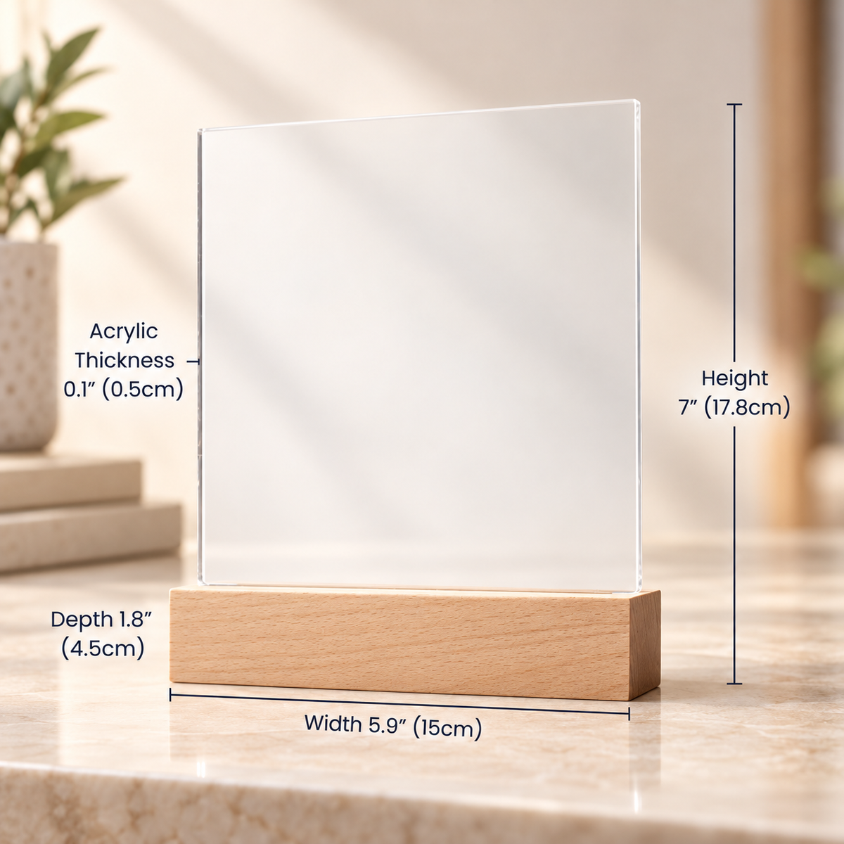 Bonus Daughter Butterfly Acrylic LED Plaque - Giftinum