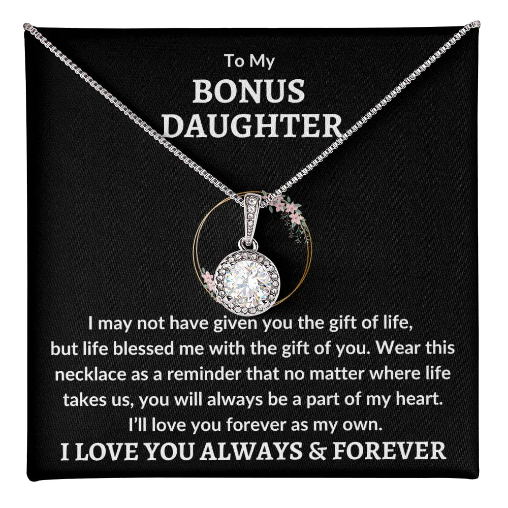 Bonus Daughter Eternal Hope Necklace - Love You As My Own - Giftinum