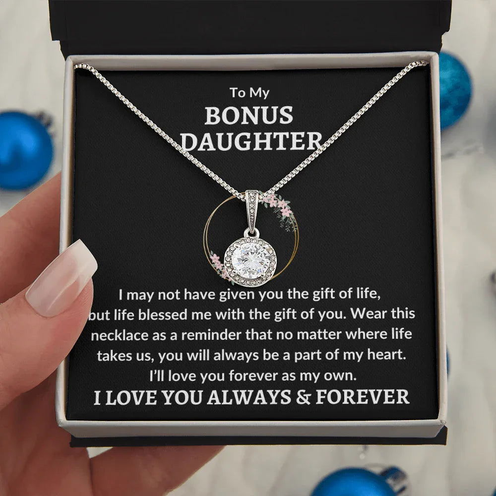 Bonus Daughter Eternal Hope Necklace - Love You As My Own - Giftinum