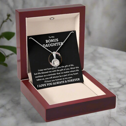 Bonus Daughter Eternal Hope Necklace - Love You As My Own - Giftinum