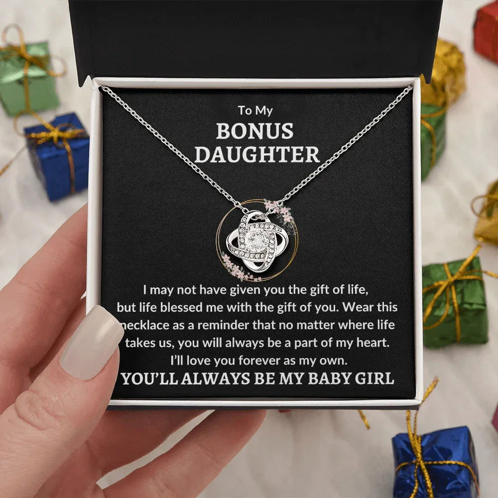Bonus Daughter Necklace - Baby Girl - Giftinum