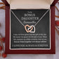 Bonus Daughter Necklace - Custom Name Gift of You - Giftinum