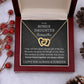 Bonus Daughter Necklace - Custom Name Gift of You - Giftinum