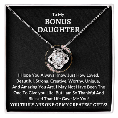 Bonus Daughter Necklace - Greatest Gifts - Giftinum