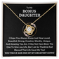 Bonus Daughter Necklace - Greatest Gifts - Giftinum