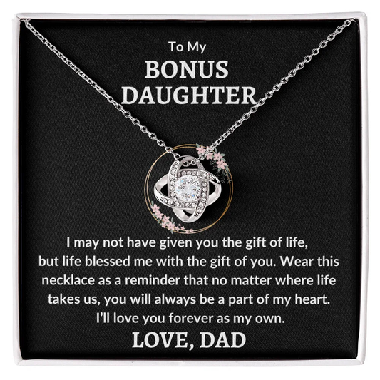 Bonus Daughter Necklace - Part Of My Heart - Giftinum