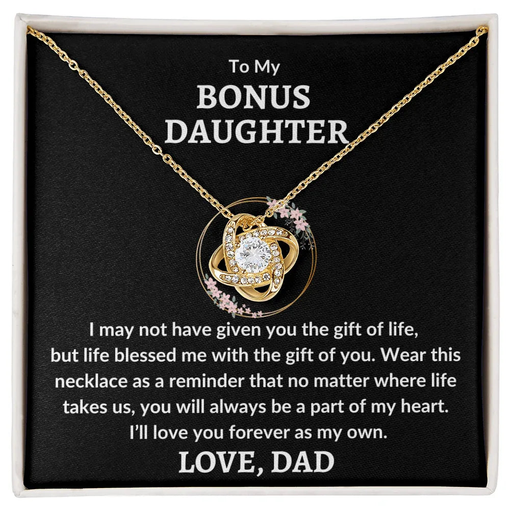 Bonus Daughter Necklace - Part Of My Heart - Giftinum