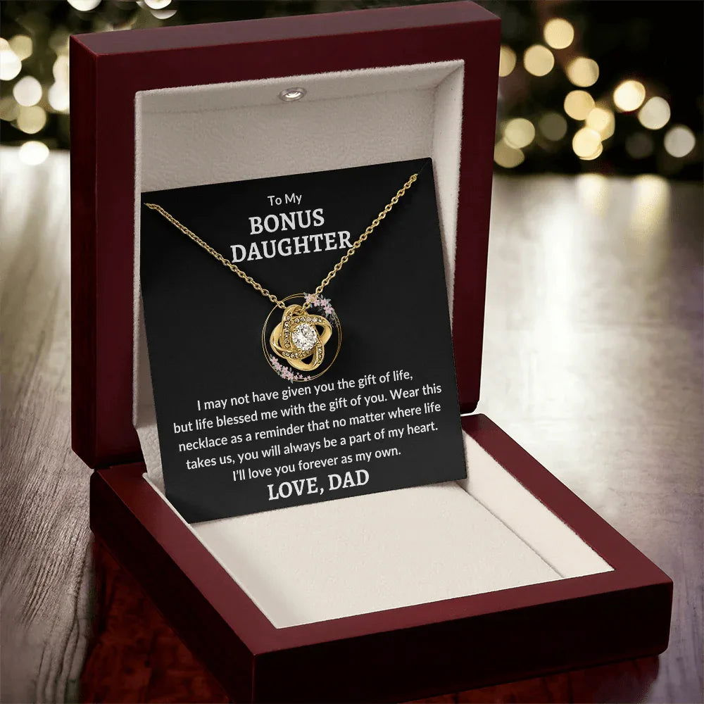 Bonus Daughter Necklace - Part Of My Heart - Giftinum
