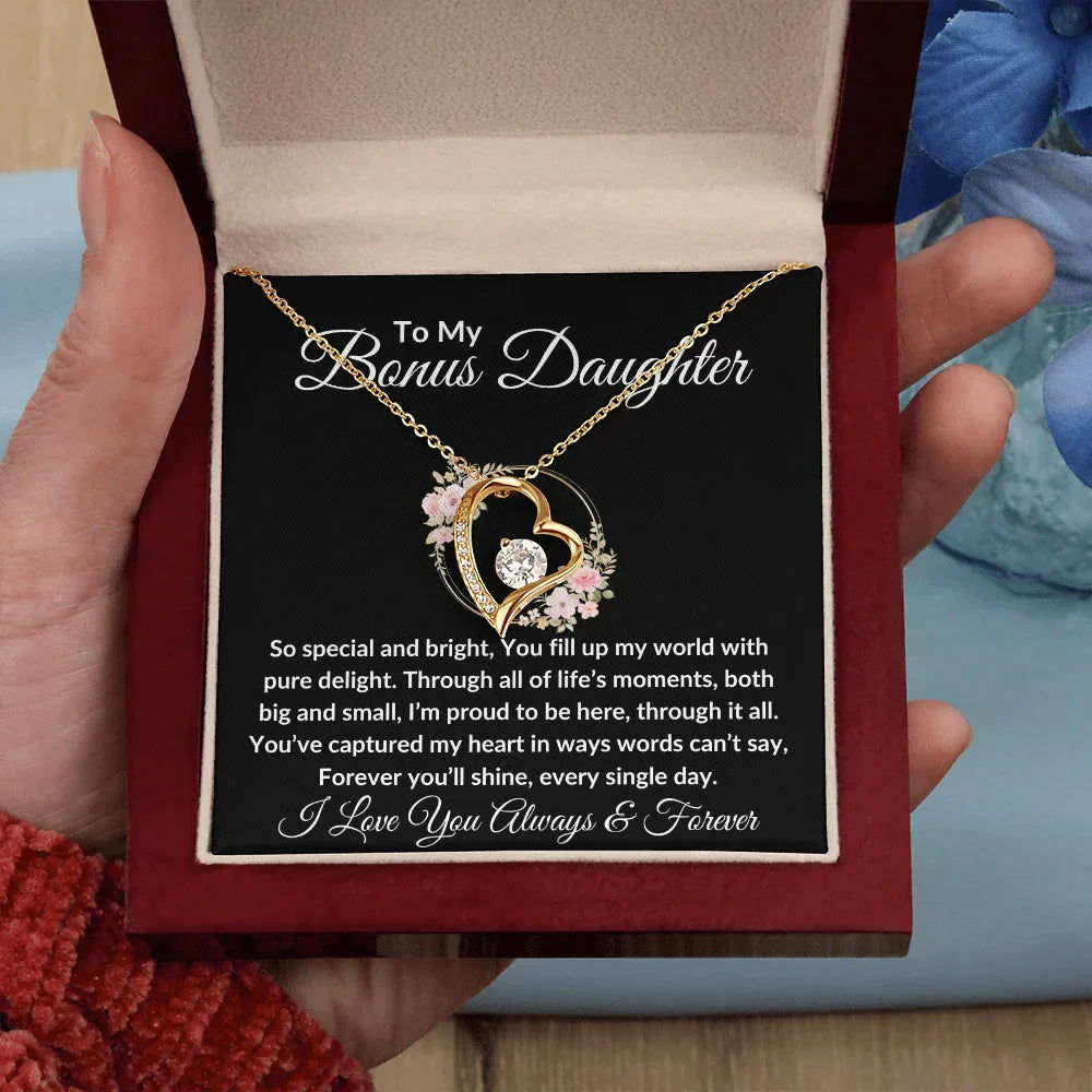 Bonus Daughter Necklace - You fill up my world - Giftinum