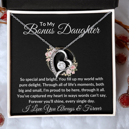 Bonus Daughter Necklace - You fill up my world - Giftinum