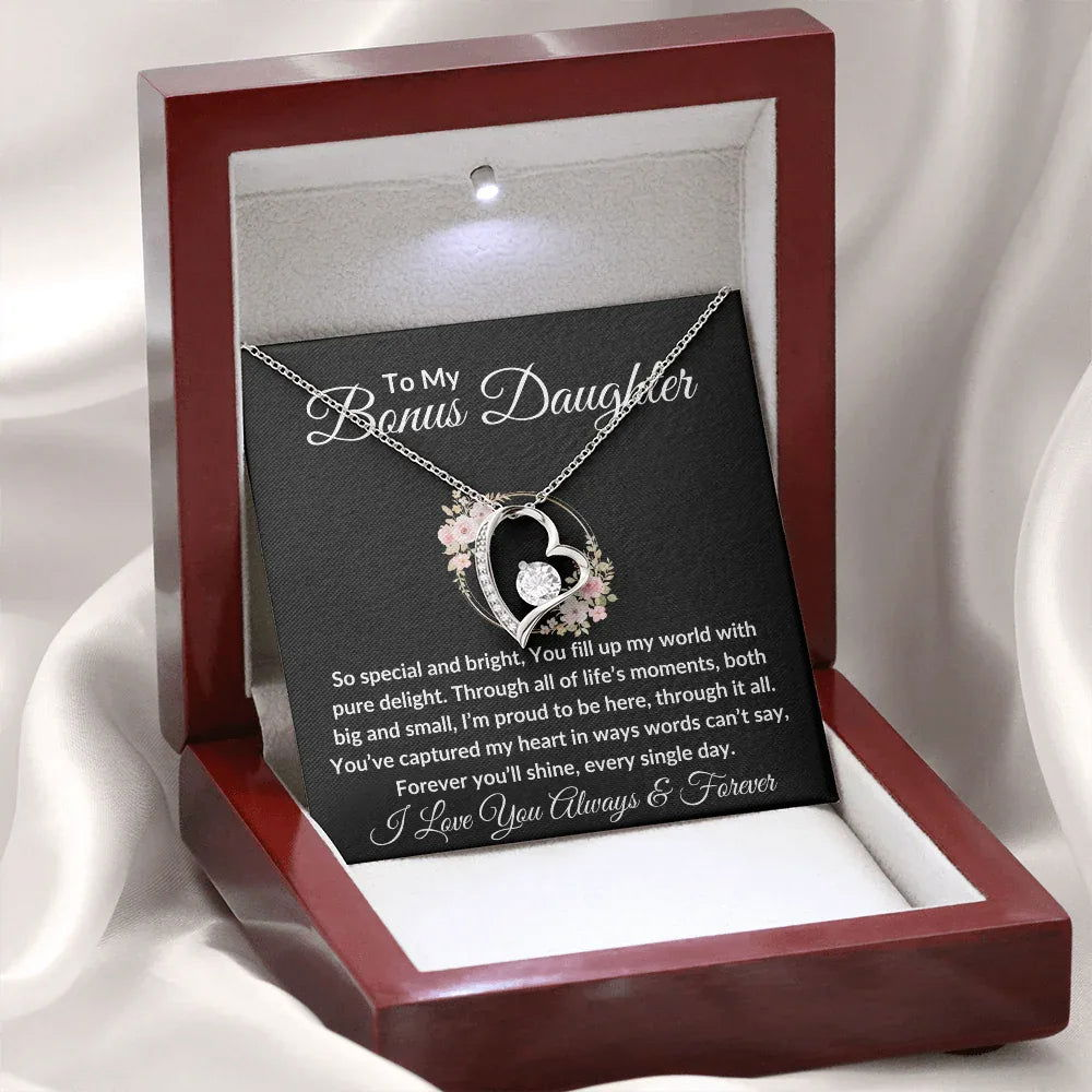 Bonus Daughter Necklace - You fill up my world - Giftinum