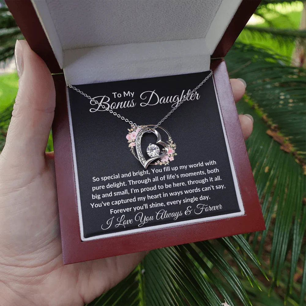 Bonus Daughter Necklace - You fill up my world - Giftinum