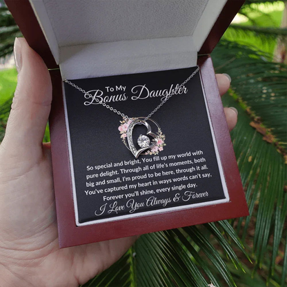 Bonus Daughter Necklace - You fill up my world - Giftinum