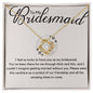 Bridesmaid Necklace - I feel so lucky - Giftinum