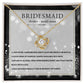 Bridesmaid Necklace - My Supporter - Giftinum