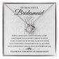 Bridesmaid Necklace - Thank you - Giftinum