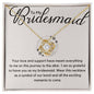 Bridesmaid Necklace - Your love and support - Giftinum