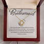 Bridesmaid Necklace - Your love and support - Giftinum