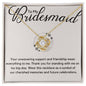 Bridesmaid Necklace - Your unwavering support - Giftinum