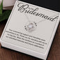 Bridesmaid Necklace - Your unwavering support - Giftinum