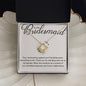 Bridesmaid Necklace - Your unwavering support - Giftinum