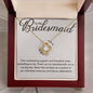 Bridesmaid Necklace - Your unwavering support - Giftinum