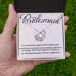 Bridesmaid Necklace - Your unwavering support - Giftinum