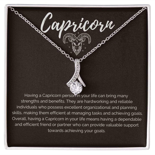 Capricorn Zodiac Birthday Necklace - Giftinum