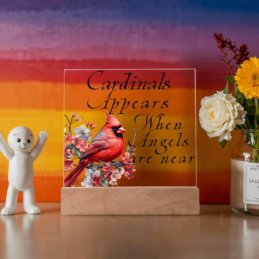 Cardinal Appears Acrylic Plaque - Giftinum
