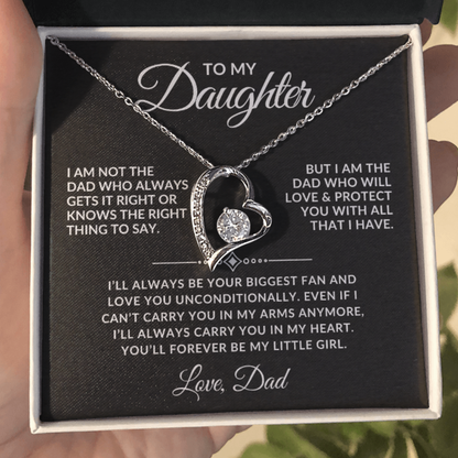 Forever My Little Girl - Daughter Necklace Gift Set