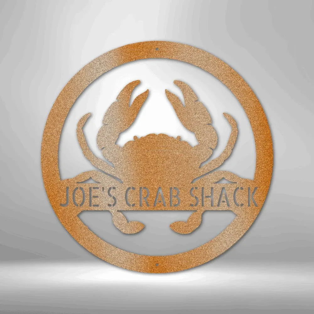 Crab Monogram - Steel Sign - Giftinum