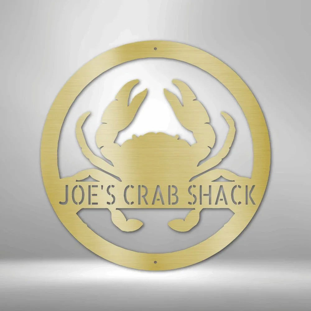 Crab Monogram - Steel Sign - Giftinum
