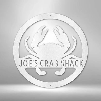 Crab Monogram - Steel Sign - Giftinum