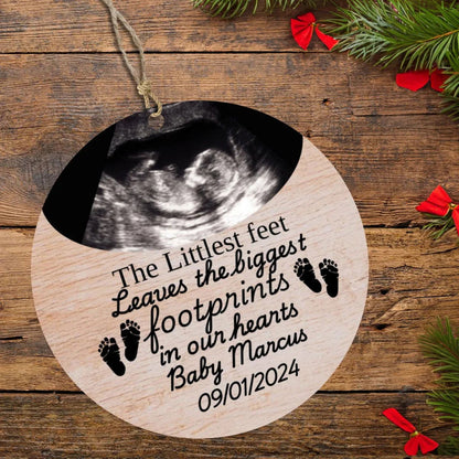 Custom Miscarriage Baby Loss Wood Ornament - Giftinum
