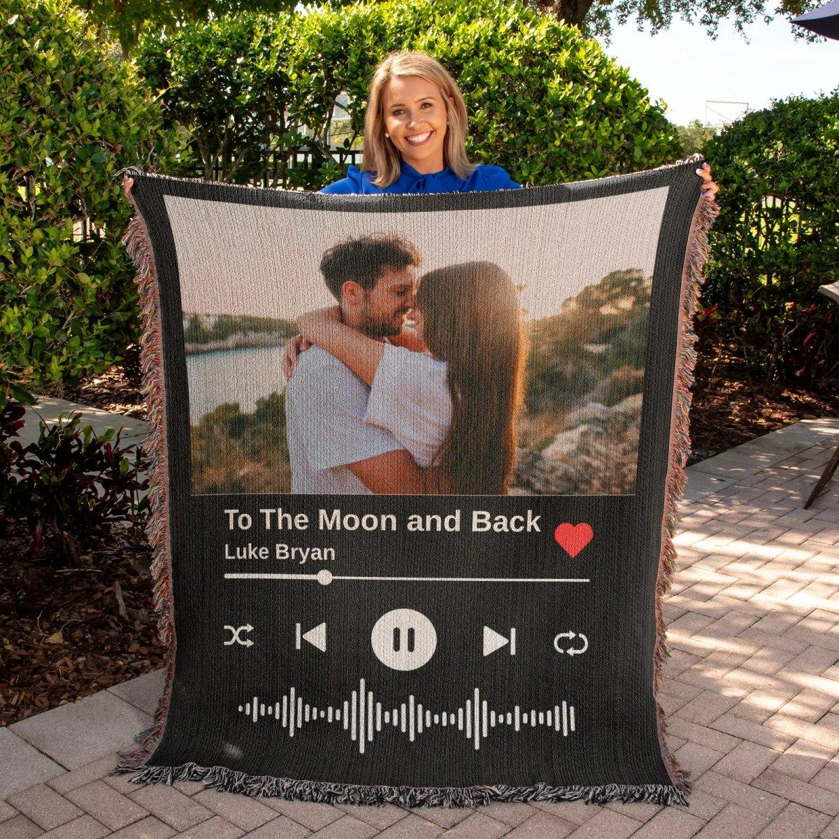 Custom Photo and Song Blanket - Giftinum