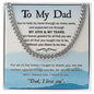 Dad - Held My Hand Cuban Link Chain - Giftinum
