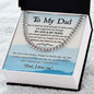 Dad - Held My Hand Cuban Link Chain - Giftinum