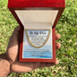 Dad - Held My Hand Cuban Link Chain - Giftinum