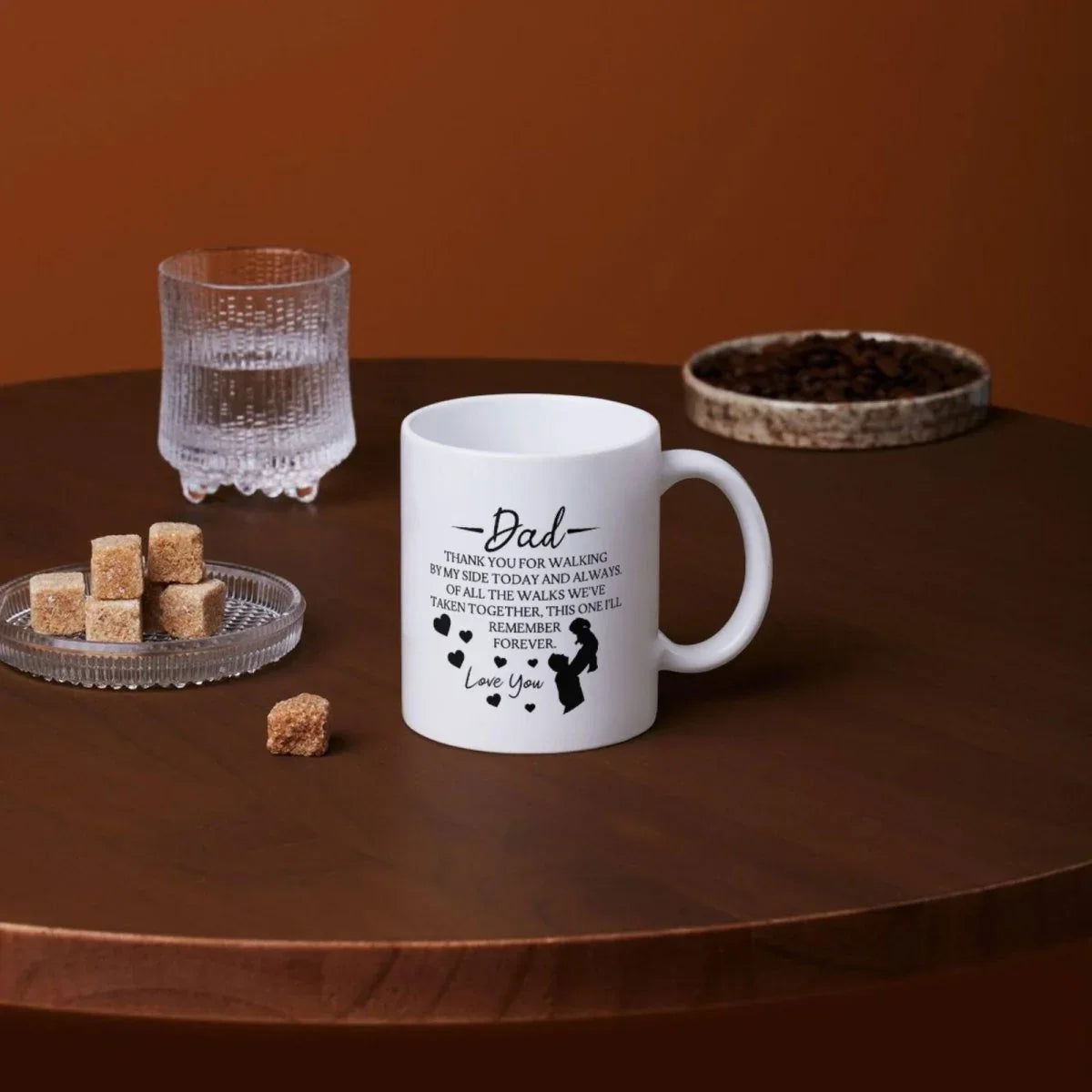 Dad Mug - Thank you for walking by my side - Giftinum