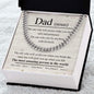 Dad Necklace - You always make me feel safe - Giftinum
