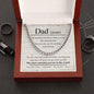 Dad Necklace - You always make me feel safe - Giftinum