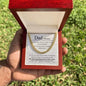 Dad Necklace - You always make me feel safe - Giftinum
