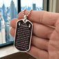 Daddy Dog tag necklace - Never Forget - Giftinum